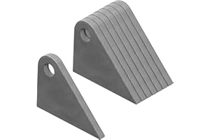 Fanmao 8 Pack Offset Weld-On Tabs, 2-1/2" Height, 1/2" Bolt Hole, 1/4" Thick, Flat Chassis Mounting Bracket