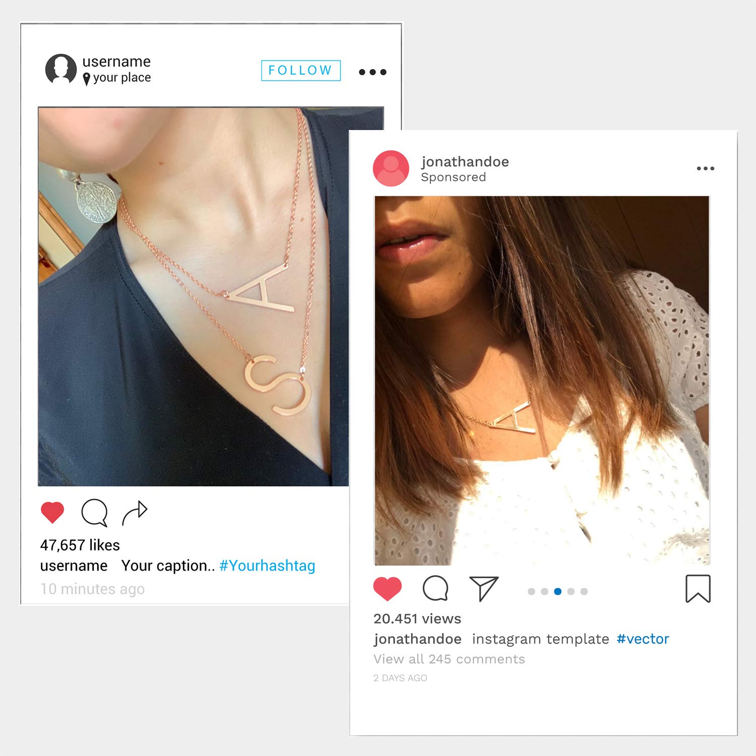 BALTEUS Initial Necklace for Women Girls Gold Stainless Steel Necklace Sideways Letters Pendant Best Firends (Gold A)