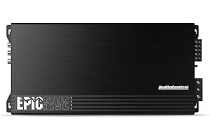 AudioControl EPICFIVE Epic Series 1100 Watt RMS 5-Channel Car Audio Amplifier, Class D, Epic Boost, Subsonic Filter, High-Pas
