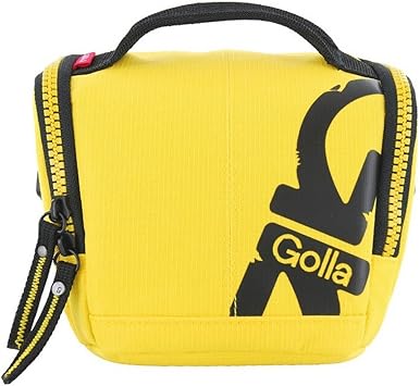 yellow camera bag