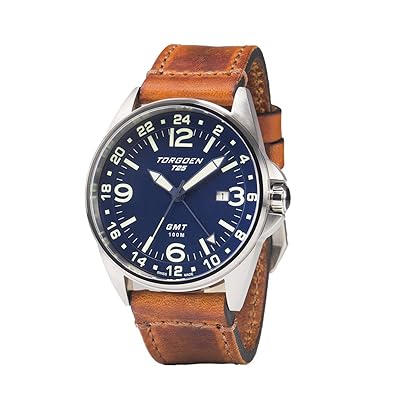 Torgoen T25 GMT Blue Pilot Watch Vintage Leather Nigeria Ubuy