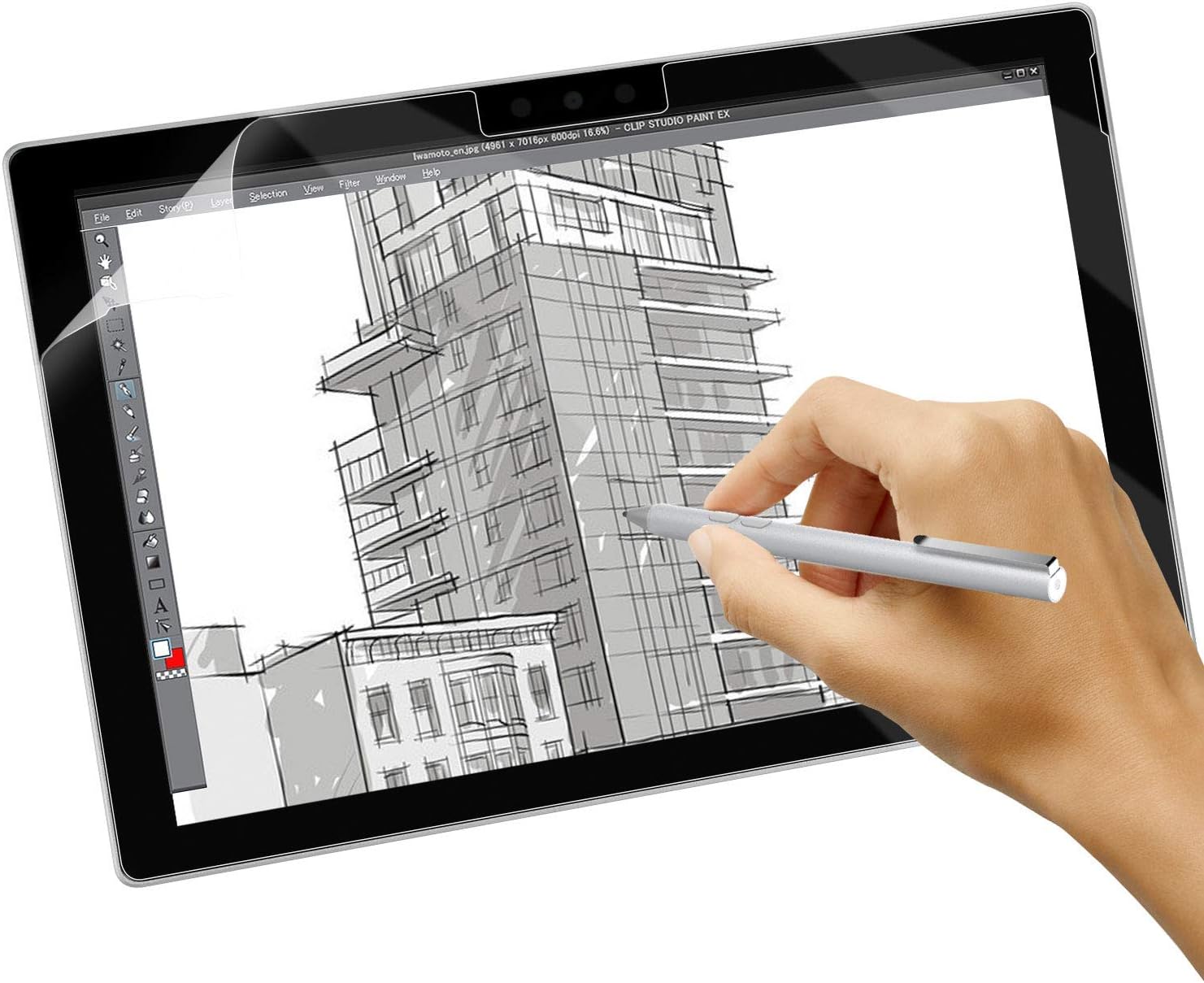 Amazon Anntec Surface Pro 7 6 5 4 12 3型 フィルム 紙のような描き心地 アンチグレア 反射低減 非光沢 指紋防止マイクロソフト Surface Pro 7 6 5 4 対応 保護フィルム Anntec タブレット用保護フィルム 通販