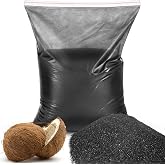 Threlaco 10lbs Activated Charcoal Powder Bulk, 0.02 x 0.07 Inch | Granular Activated Carbon (Gac), Coconut Charcoal Pellets for Water Filtration Air Filter