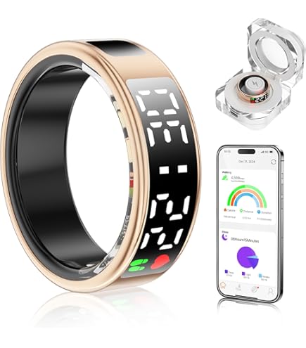 Smart Ring, Fitness Ring Tracker, Health Monitoring Of Heart Rate
