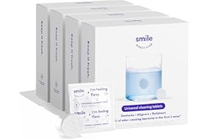 SMILE DIRECT CLUB SmileDirectClub Retainer Cleaner, 128 Denture Cleaning Tablets, Safe and Minty Fresh
