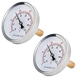 Uharbour 2-1/2" Dial Water Thermometer, Bi-Metal