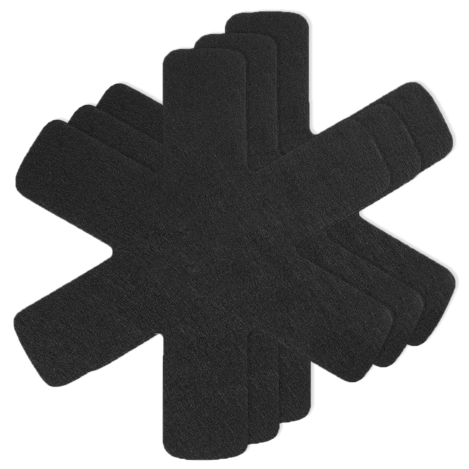 XPOOS 3 Pcs Pan Protectors For Stacking, Larger & Thicker Felt Pot Dividers Pads, Pan Separators Pads Anti Scratch, Perfect For Non Stick Pans, Saucepans, Stoneware Skillets,Black,28cm