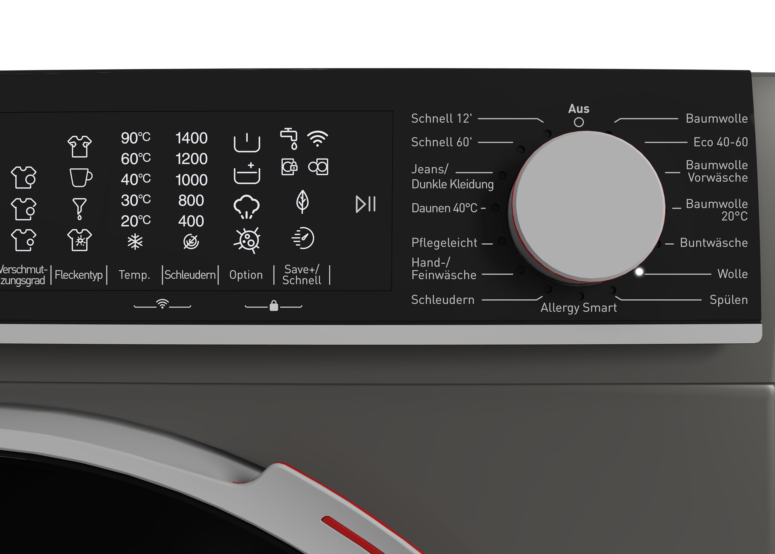 SHARP ES-MFL814CAA-DE Waschmaschine Frontlader | 8 kg | 1400 U/min | Energieklasse A | Inverter Motor | AquaStop | LED-Touchdisplay | Dampf | Microfiber Filter | Espresso Gray 5