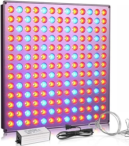 roleadro panel de luces led para crecimiento y floracion de 45 w color azul y rojo