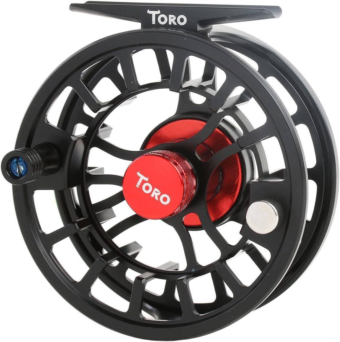 Maxcatch Toro Series Fly Reel with CNC-machined Aluminum Alloy Body,Large Arbor Fly Fishing Reel 3/4, 5/6,7/8wt(Black,Green,Blue)