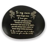 Mom Gifts for Moms from Son Daughter and Moms Gifts Mothers Day I Love You Mom Pebble Birthday Gift Christmas Valentines Day Gift for Mother Bonus Mom Step Mothers Garden Rocks Decorative Stone Decors
