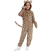 Cat Costume Kids Halloween Animal Onesie for Girls Boys