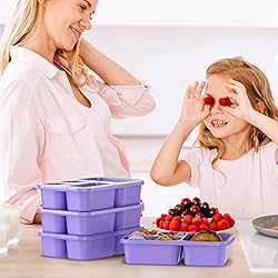Bento Box for Adults and Snack Containers Set of 4