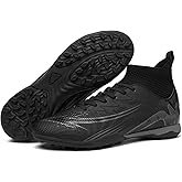 Up run Men's High Top Soccer Shoes FG Long Spikes Adult Football Shoes Lightweight Professional Athletic Training