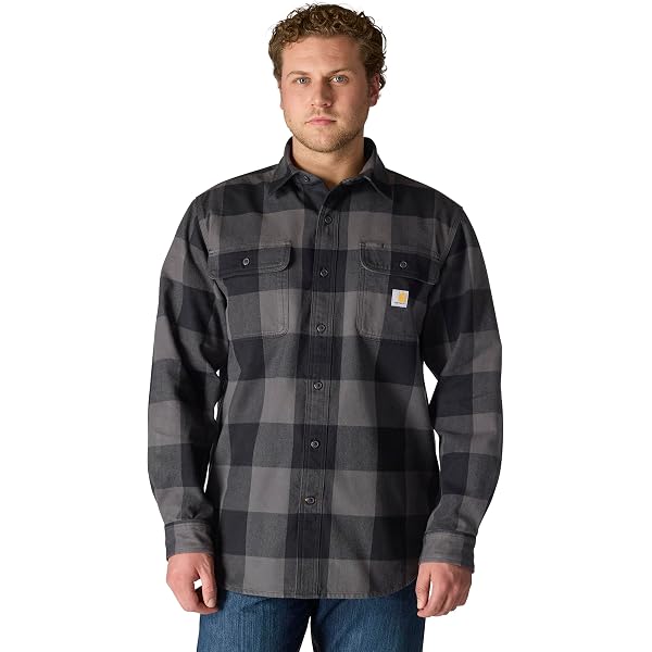 Amazon.com: Carhartt Men's 105430 Relaxed Fit Flannel Sherpa-Lined