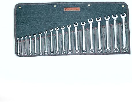 Wright Tool 958 Full Polish Metric Combination Wrenches 7mm 24mm