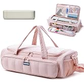 AMOIGEE Puffy Carrying Case for Cricut Explore 5, Maker 5 Die Cut Machine | Quilted storage bag for die-cutting machine, vinyl, tools, mats, accessories and suppliers; craft tote for travel, classes