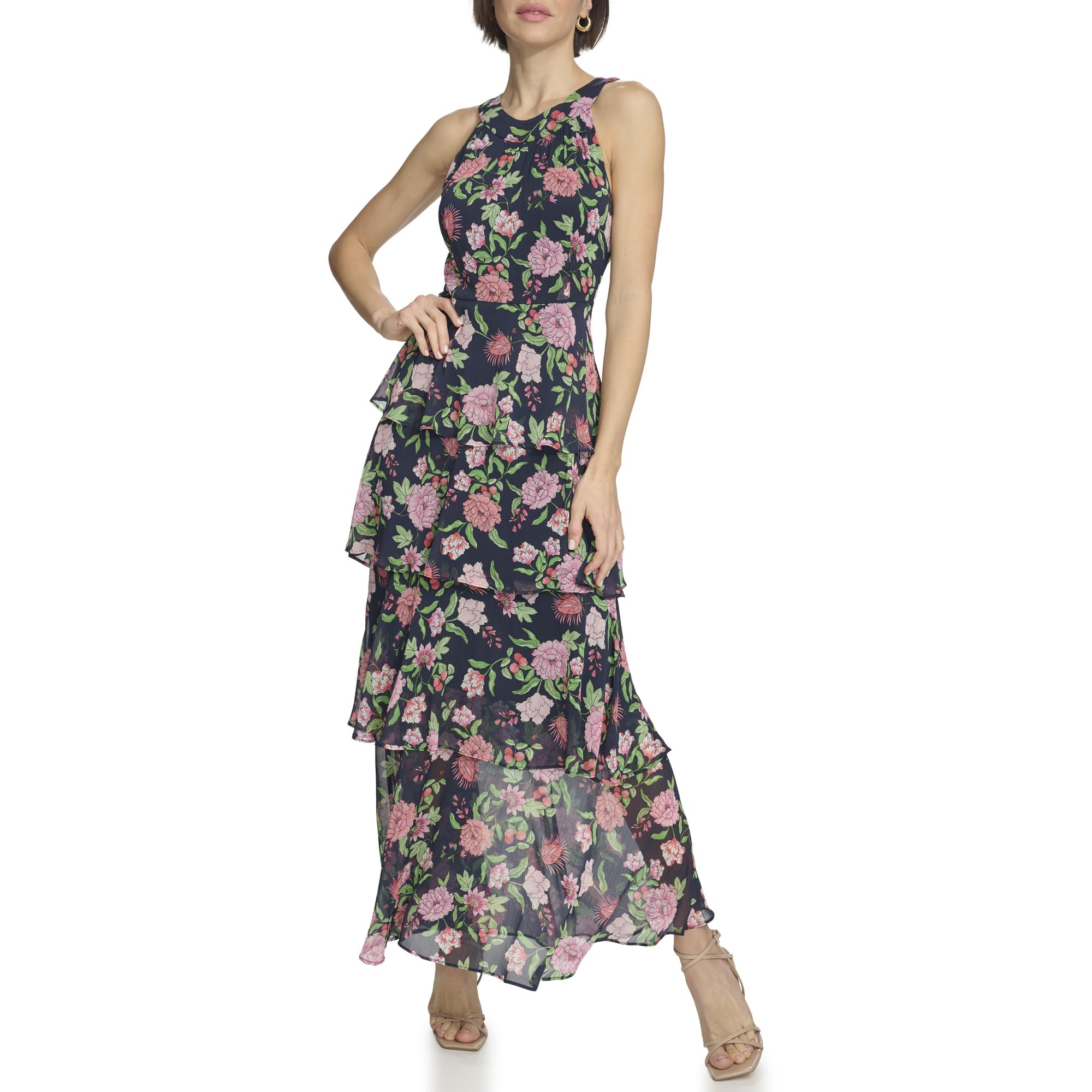 Mua Tommy Hilfiger Womens Sleeveless Halter Neck Tiered Maxi Dress trên  Amazon Mỹ chính hãng 2026