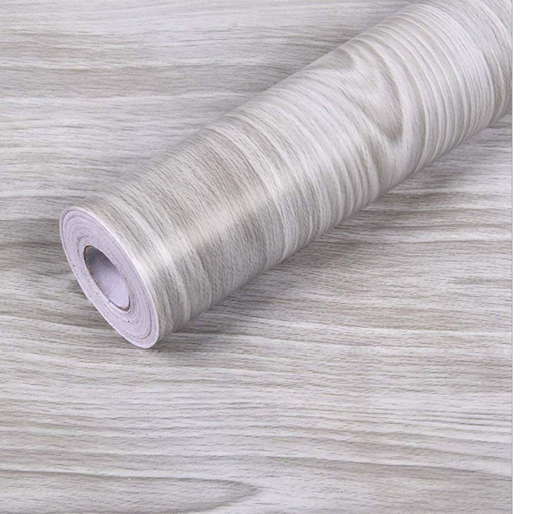 Redodeco Self Adhesive Gray Wood Grain Adhesive Paper Counter Top