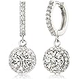 ABSOLUTE Moissanite Earrings for Women 925 Sterling Silver Drop Earrings D Color VVS1 Clarity Promise Birthday Christmas With Certificate