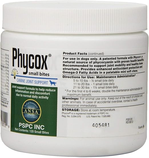 phycox max canine joint support