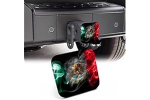 NITAHHHY Trailer Hitch Cover, Mexico Flag Smoke 2 Inch Hitch Plug Covers Hitch Cover Tube Rubber Towing, Square Receiver Plug Cap for Cars Suvs Trucks