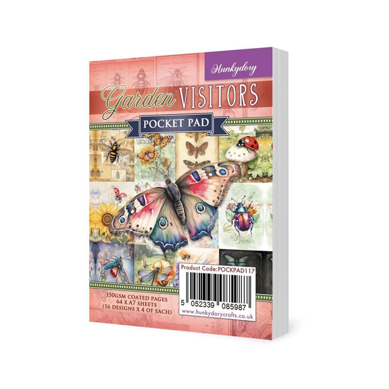 Hunkydory Crafts Garden Visitors Pocket Pad - Size A7
