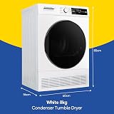 Russell Hobbs Freestanding Condenser Tumble Dryer 8kg 15 Programs LED Display view 2