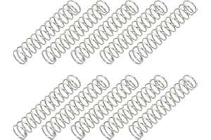 PATIKIL Compression Spring, 0.6mm Wire Dia x 6mm OD x 30mm L, 10 Pcs 304 Stainless Steel Mechanical Extension Small Springs P