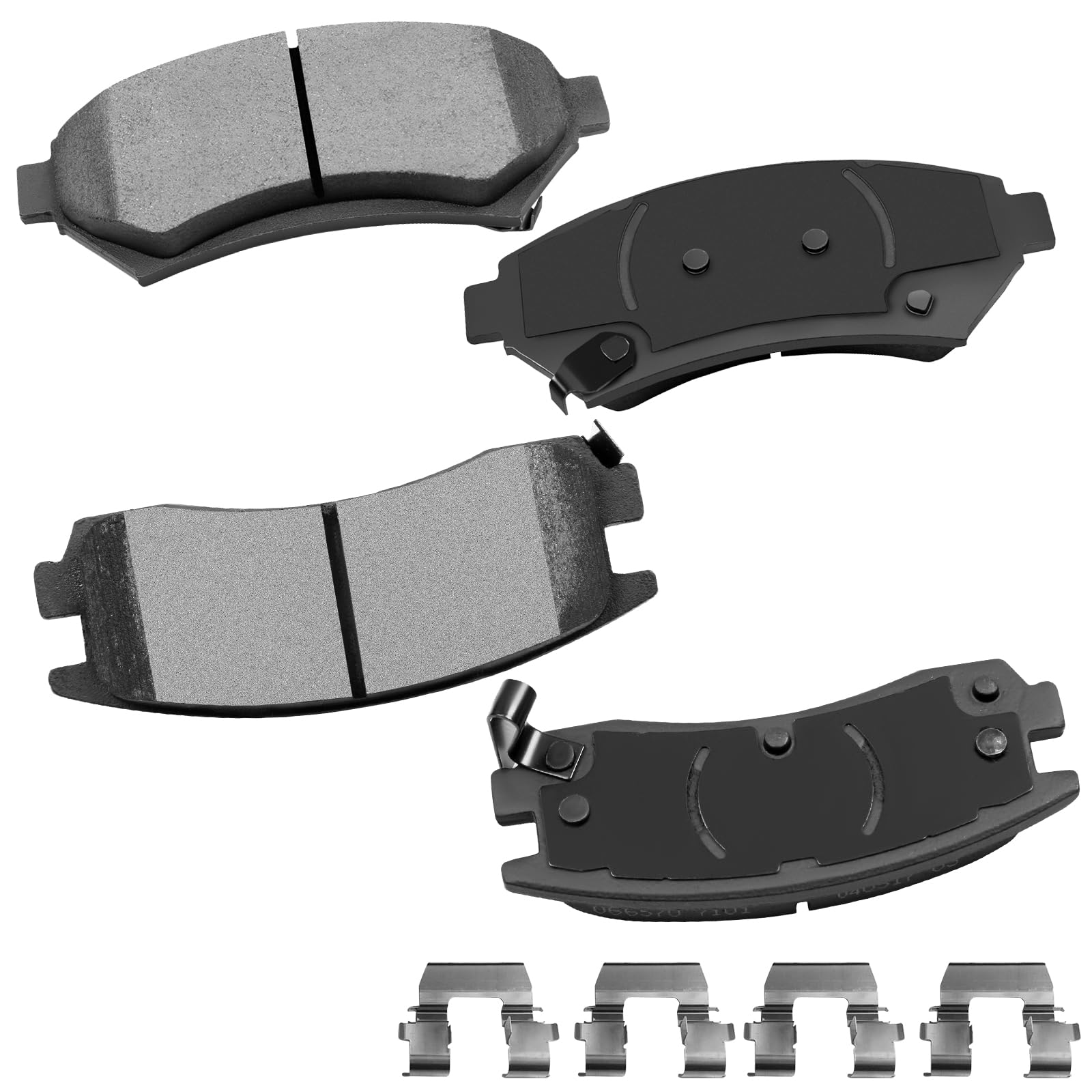 cciyu D714 4pcs Rear Ceramic Brake Pads Kits
