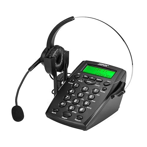 AGPtek® Handsfree Call Center Dialpad Corded Telephone #HA0021