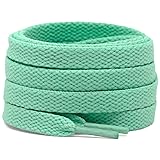 DELELE 2 Pair 47 inch Flat Shoe laces 5/16" Wide