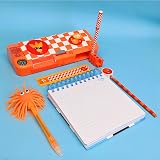 Tinc Light-Up Fuzzy Character Ballpoint Pen Orange view 4