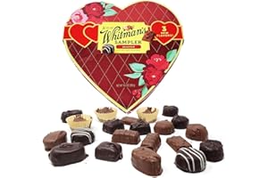 TABOOM Whitmns Assorted Chocolates Sampler Heart Gift Box - 10.3 once Lovely Chocolate Heart Candy – Valentines Day Gift Assorted Chocolates for Family and Friends – Chocolate Box (1 Pack)
