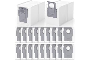 LACVIK 20 Pack QRevo Dust Bags Replacement for Roborock QV 35A, Qrevo S5V, Saros 10/10R, Z70, Curv/Curvx, Q Revo S/Pro/Plus/MaxV/Edge/ S5X/ S5A, S8 MaxV/Max Ultra Robot Vacuum Cleaner