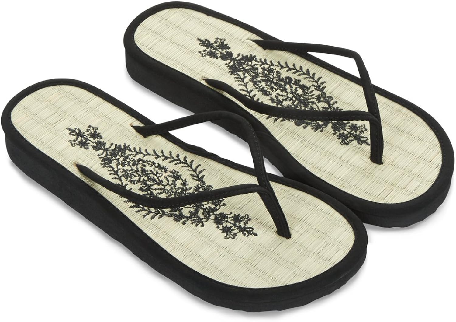 accessorize black flip flops