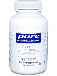 Pure Encapsulations - Ester-C & Flavonoids - Hypoallergenic Vitamin C Supplement Enhanced with Bioflavonoids - 90 Capsules