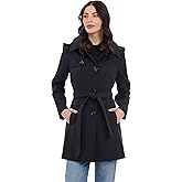 Michael Kors womens Trench Coat Style Raincoat With Detachable Hood