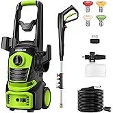 WorkBless Electric Pressure Washer, 4800PSI 3.0 GPM Power Washer with 4 Quick Connect Nozzles, 400ml Foam Cannon Electric Pow