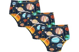 Coikll Solar System Planet Toddler Training Underwear Waterproof Baby Pee Pants-3T Multicolor