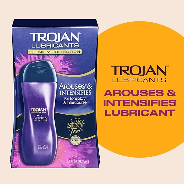 TROJAN LUBRICANTS AROUSES AND INTENSIFIES, PERSONAL LUBRICANT, SILICONE PERSONAL LUBE, 3 FL OZ