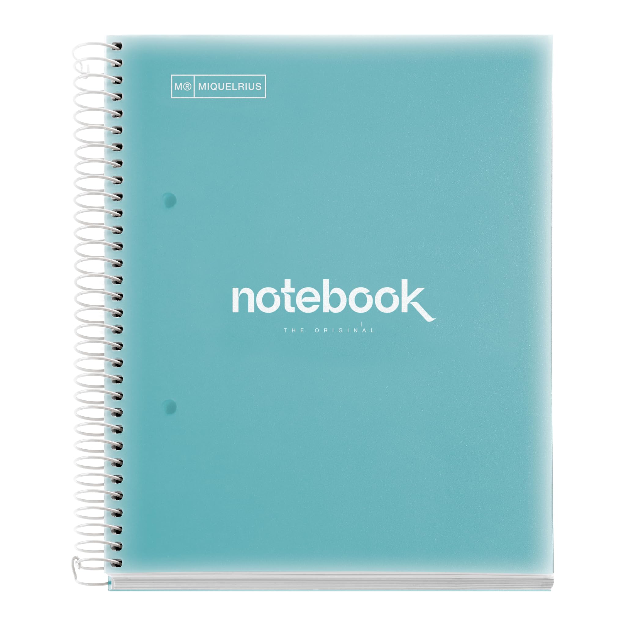 Miquelrius 46103 - Notebook A5 120 Grid 90 Grams PP Grid Sky Blue