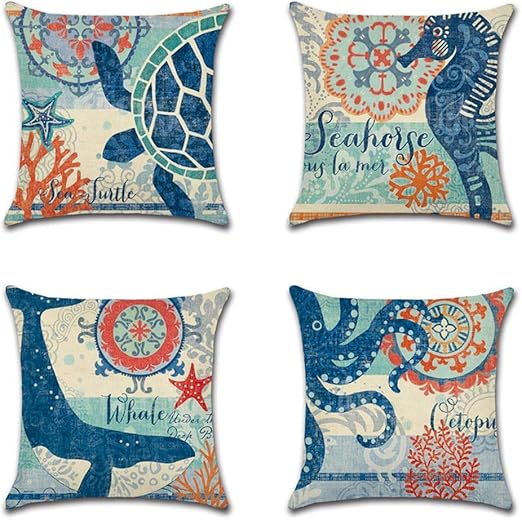 Amazon Com Unibedding Beach Throw Pillow Cover Decorative
