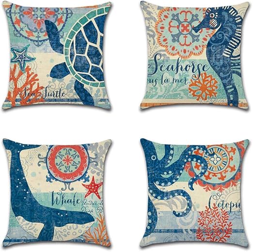 Unibedding Beach Throw Pillow Cover 