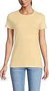 Lands' End Women's Cotton Rib Knit T-Shirt