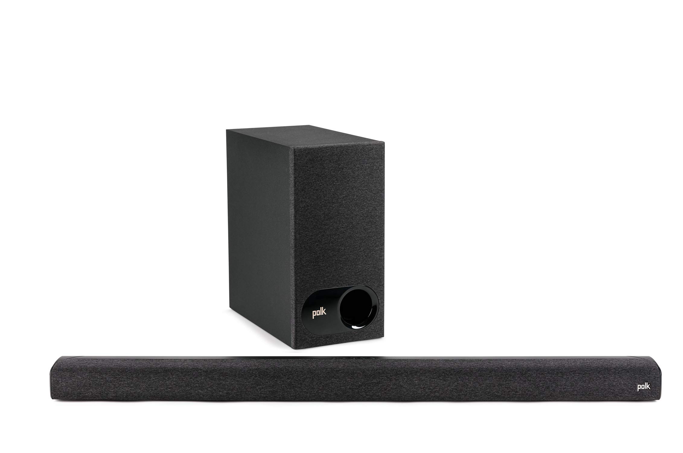Polk Audio Signa S3 Soundbar with Subwoofer, HDMI ARC, Bluetooth, Google Chromecast, Soundbar for TV with 5.1 Dolby Digital Decoding, AUX, Optical Input, Black