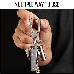 KeyUnity KM16SW Titanium EDC Carabiner Keychain