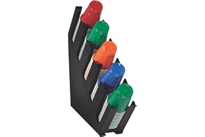 Dispense-Rite LID-5BT Five Section Countertop Cup and Lid Organizer and Holder, Durable Construction, Ideal for Restaurant Use
