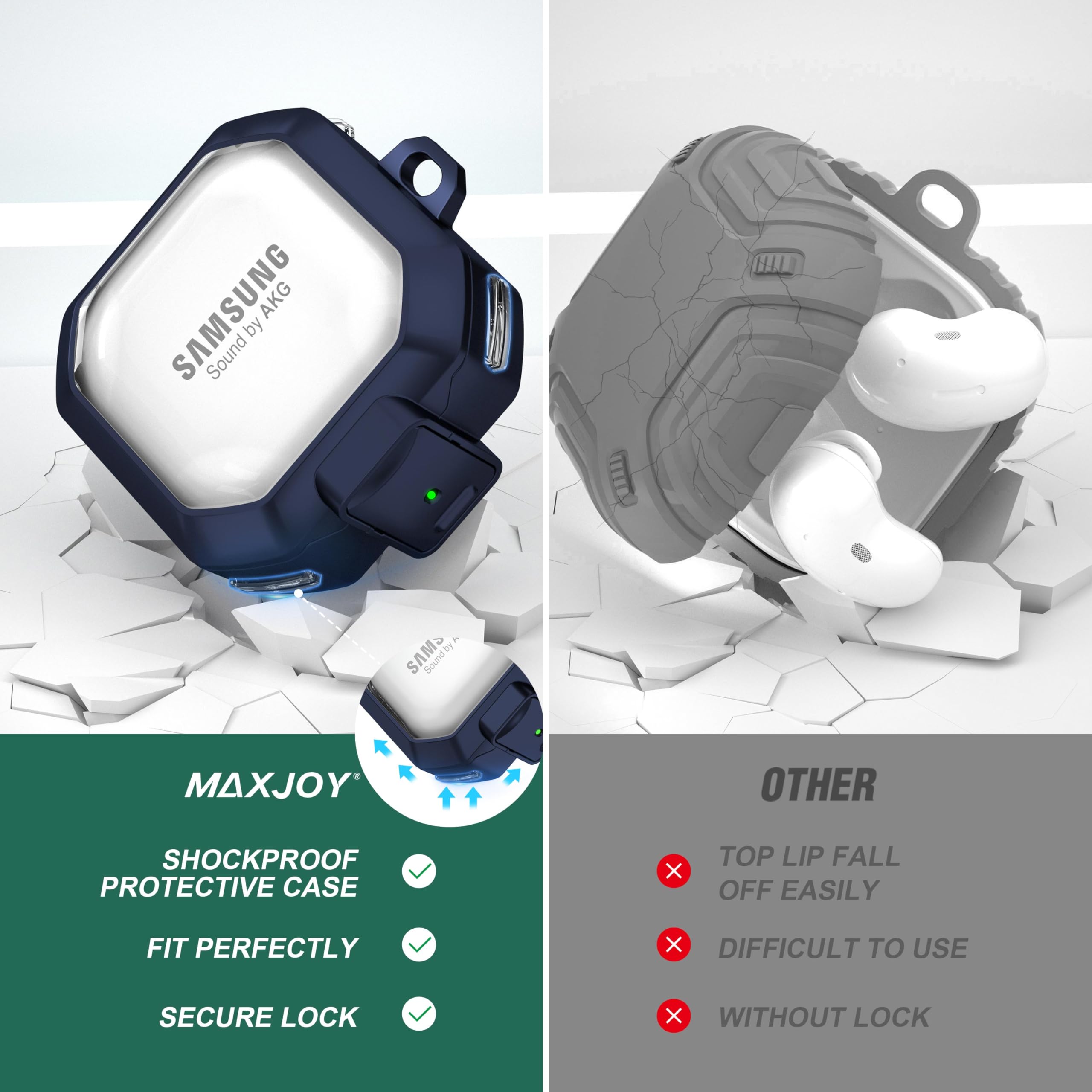 Maxjoy Galaxy Buds Pro 2 Case Compatible with