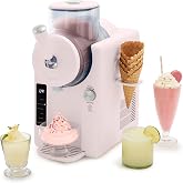 GreenPan Frost Ice Cream Maker &amp; Slushie Machine, Soft Serve, Sorbet, Margaritas, Milkshakes, Frozen Yogurt, No Pre-Freezing, Ready in 15 Mins, 6 Modes, 7 Textures, Self-Cleaning, Family Size, Pink